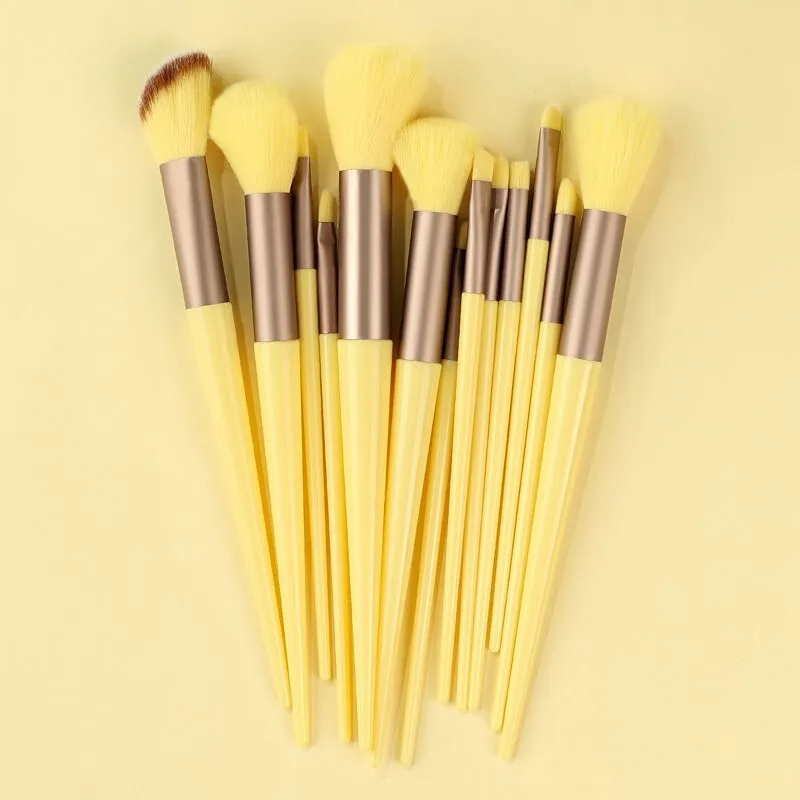 13Pcs-14Pcs Makeup Brushes Soft Fluffy Makeup Tools Cosmetic Powder Eye Shadow Foundation Blush Blending Beauty Make Up Brush