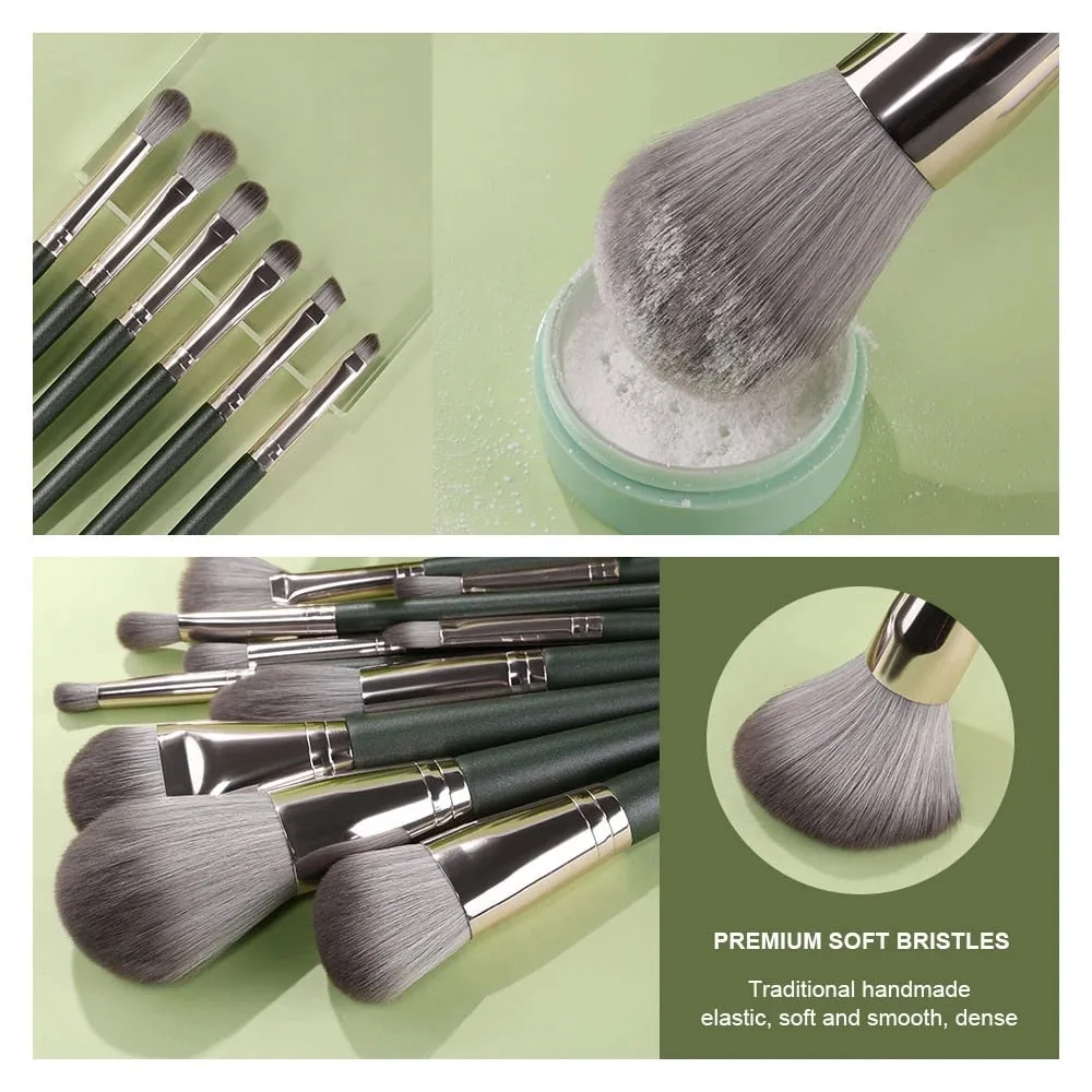 13Pcs-14Pcs Makeup Brushes Soft Fluffy Makeup Tools Cosmetic Powder Eye Shadow Foundation Blush Blending Beauty Make Up Brush