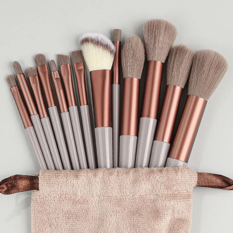 13Pcs-14Pcs Makeup Brushes Soft Fluffy Makeup Tools Cosmetic Powder Eye Shadow Foundation Blush Blending Beauty Make Up Brush