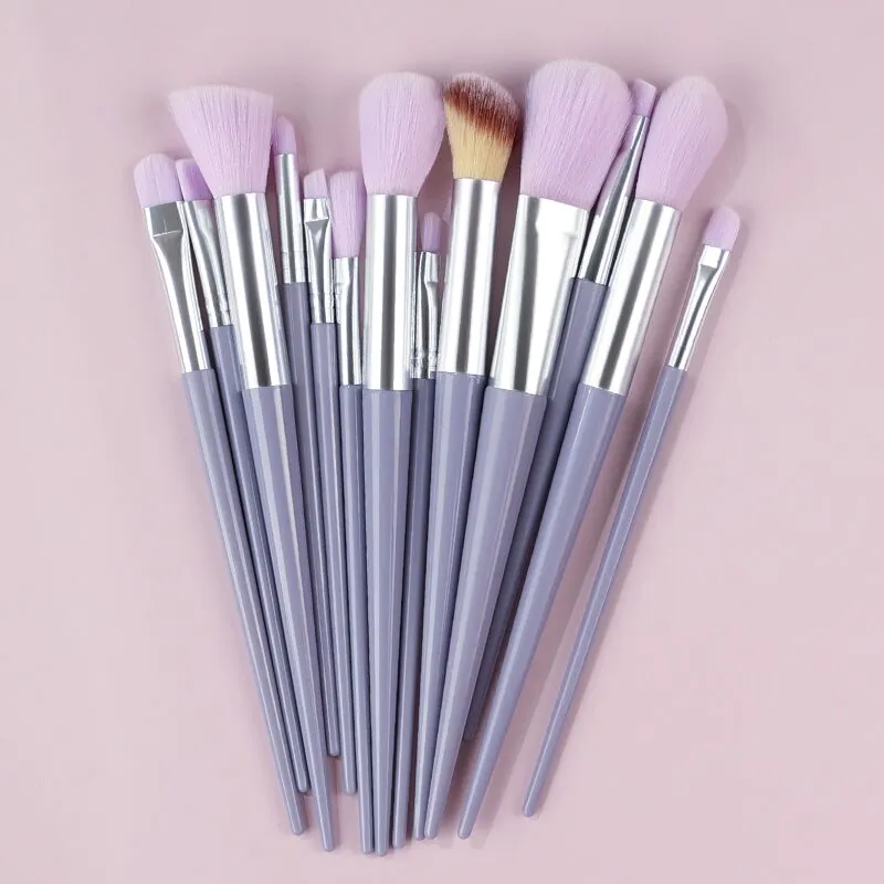 13Pcs-14Pcs Makeup Brushes Soft Fluffy Makeup Tools Cosmetic Powder Eye Shadow Foundation Blush Blending Beauty Make Up Brush