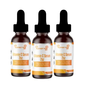 3 Pack Vitamin C Serum 2oz - Improve Skin Elasticity and Reduce Wrinkles