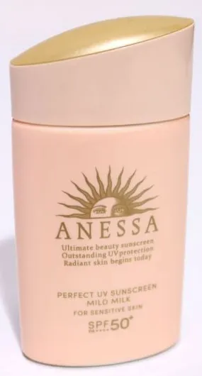 Anessa Perfect UV Sunscreen Mild Milk For Sensitive Skin SPF 50 60ml/2oz