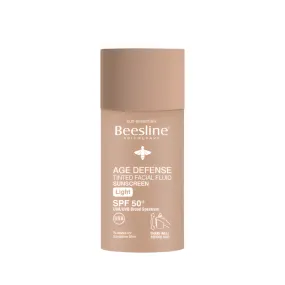 Beesline AGE DEFENSE TINTED FACIAL FLUID SUNSCREEN Light SPF 50 