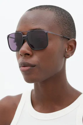 Black YSL2339S Aviator Sunglasses