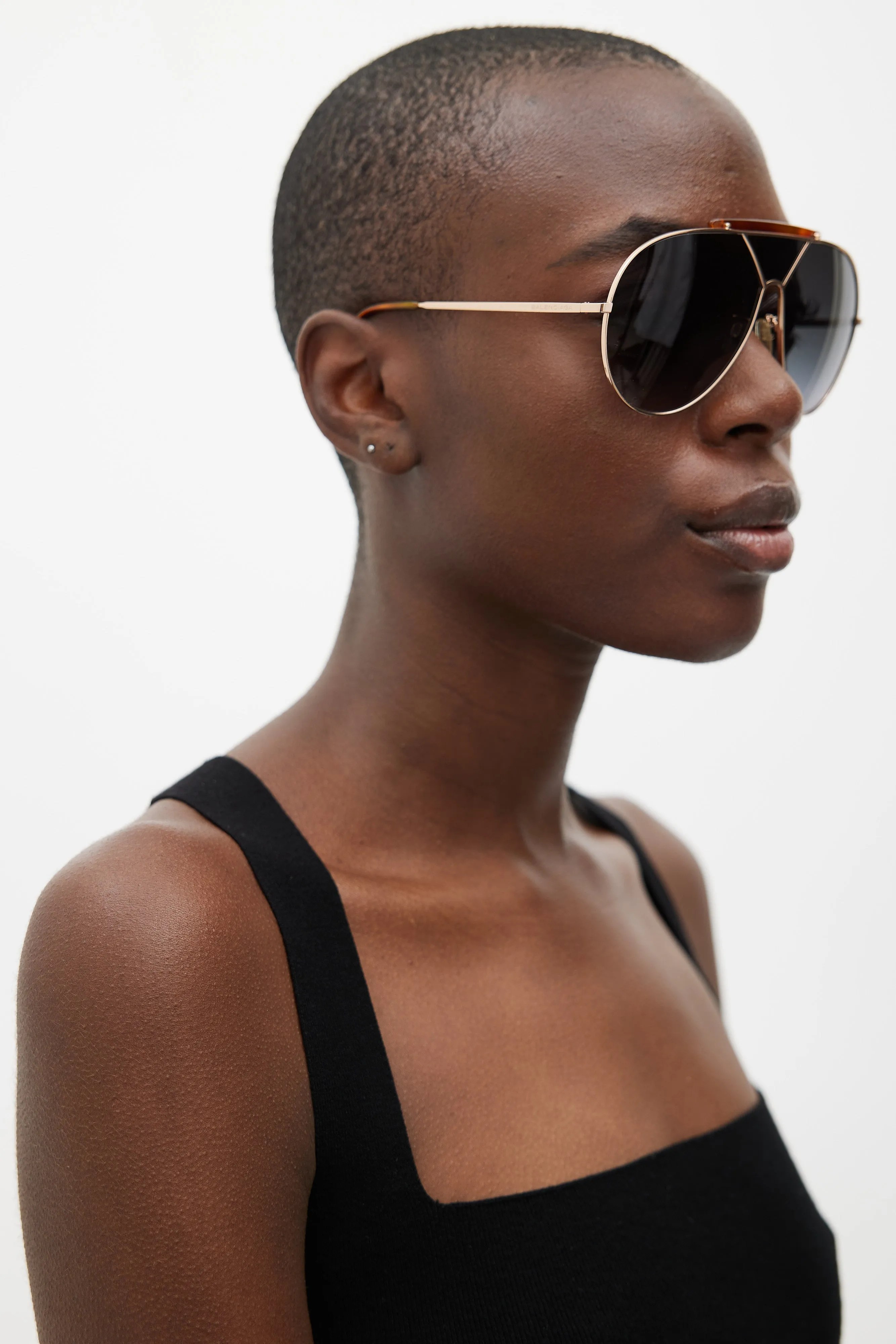 Brown & Gold BA31 28B Aviator Sunglasses