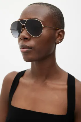 Brown & Gold BA31 28B Aviator Sunglasses