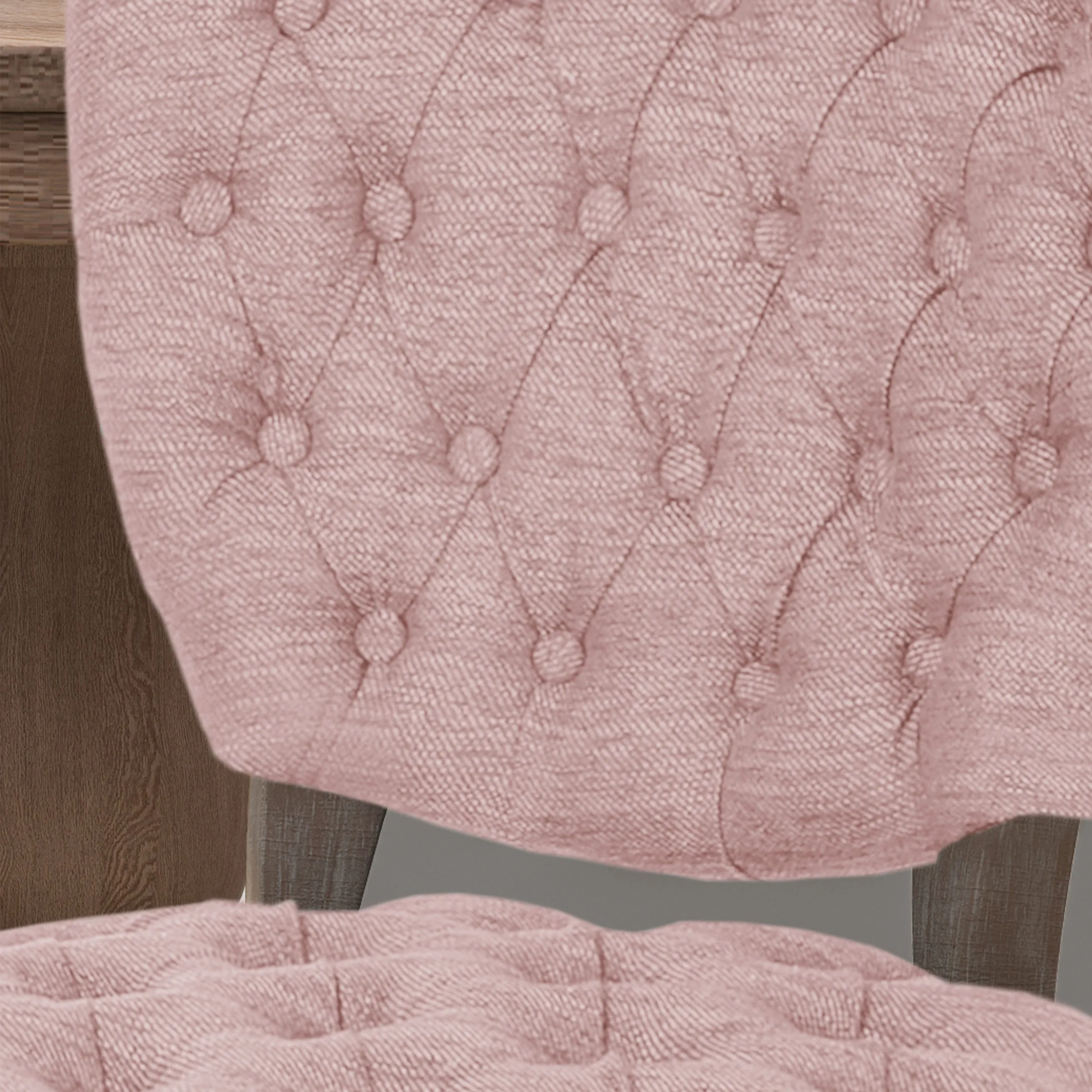 Case Tufted Dining Chair with Cabriole Legs (Set of 2)