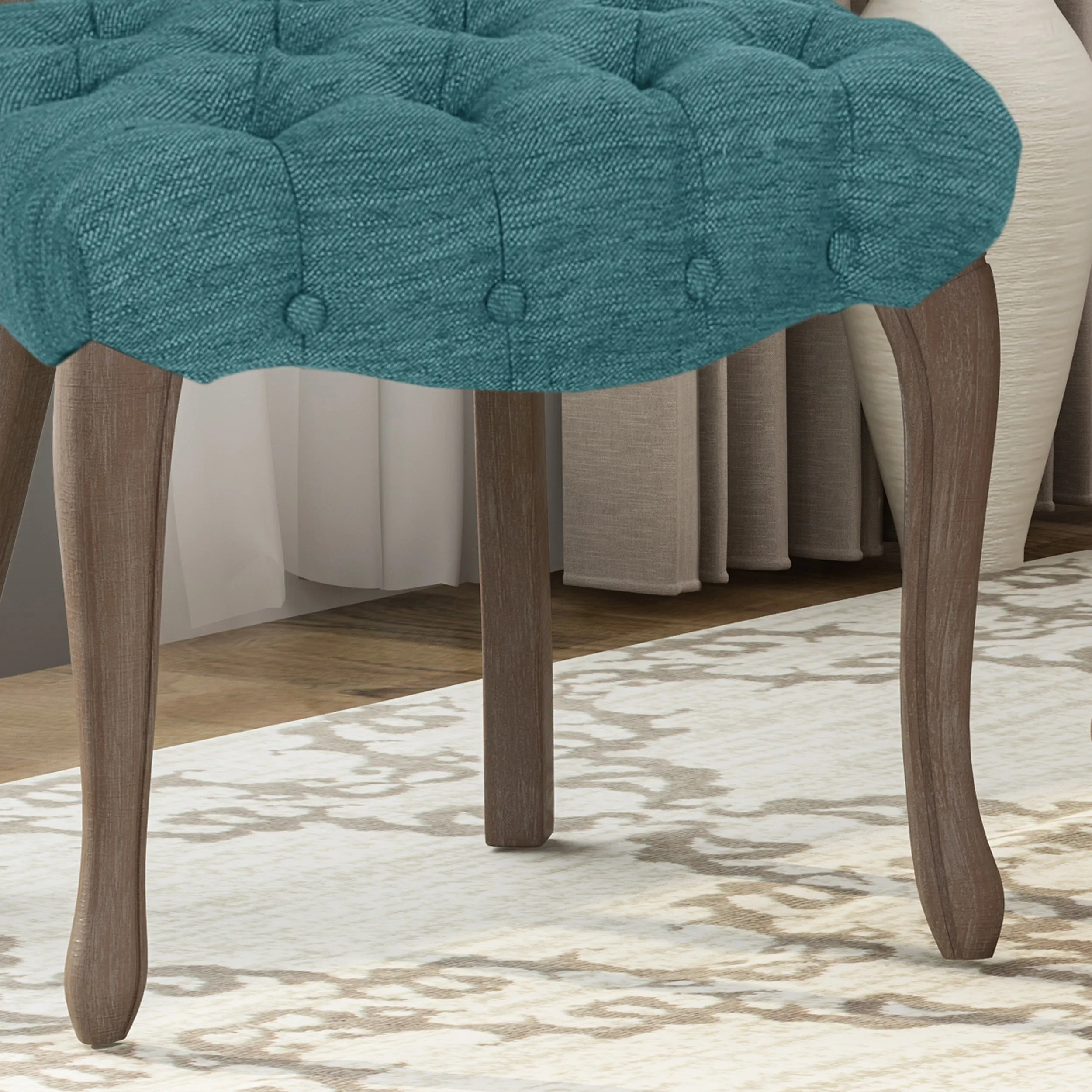 Case Tufted Dining Chair with Cabriole Legs (Set of 2)