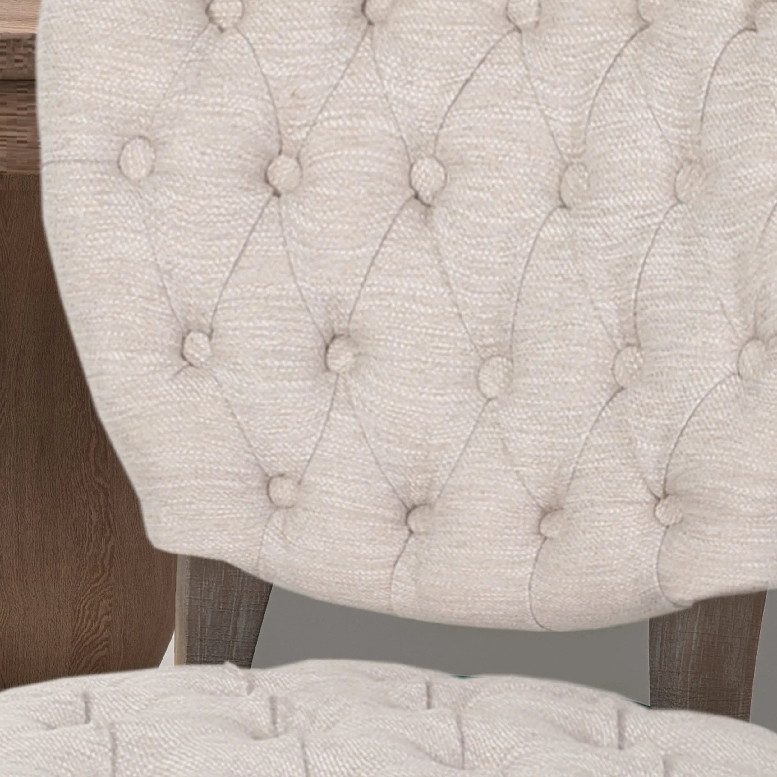 Case Tufted Dining Chair with Cabriole Legs (Set of 2)