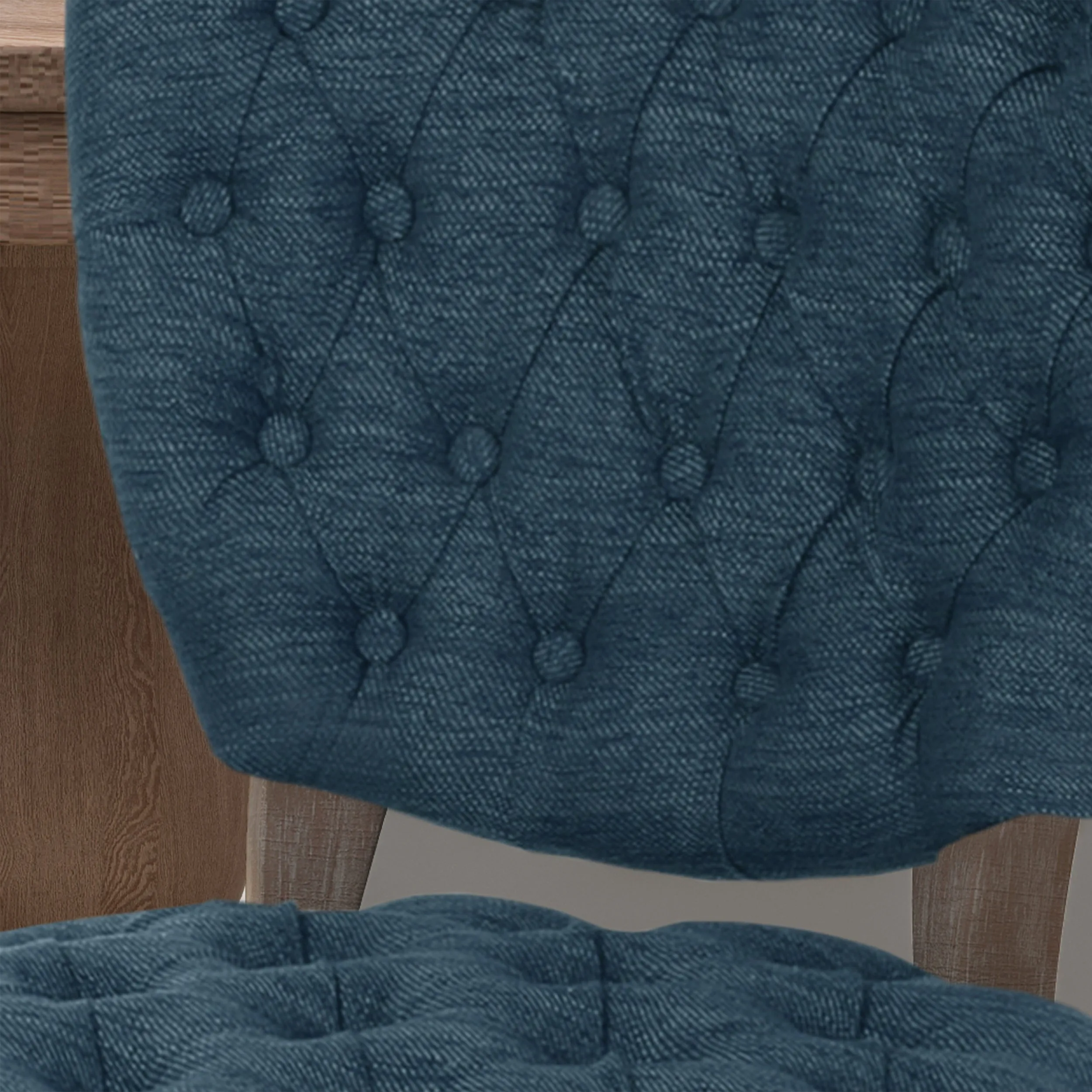 Case Tufted Dining Chair with Cabriole Legs (Set of 2)