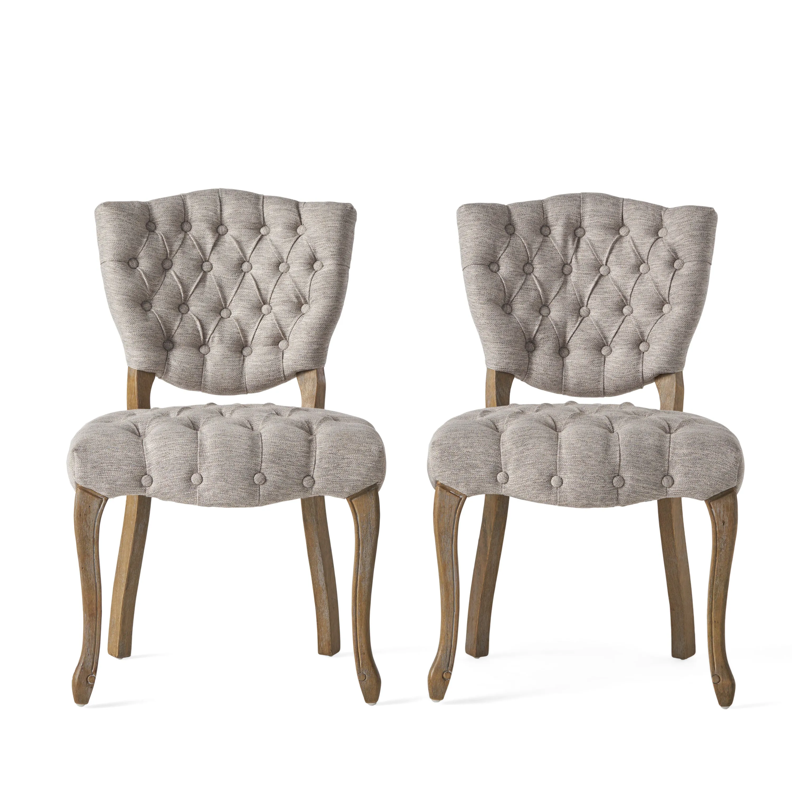 Case Tufted Dining Chair with Cabriole Legs (Set of 2)
