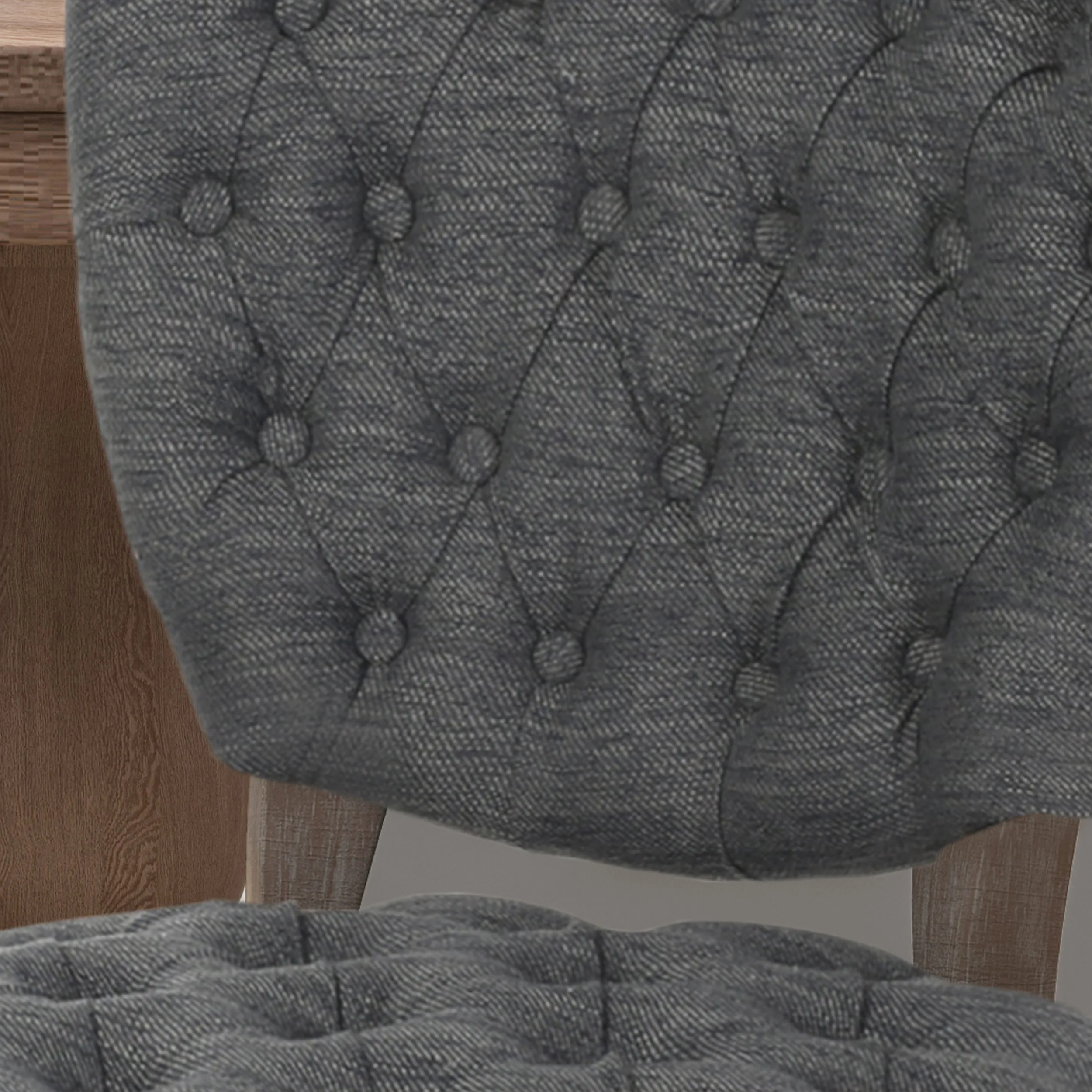 Case Tufted Dining Chair with Cabriole Legs (Set of 2)