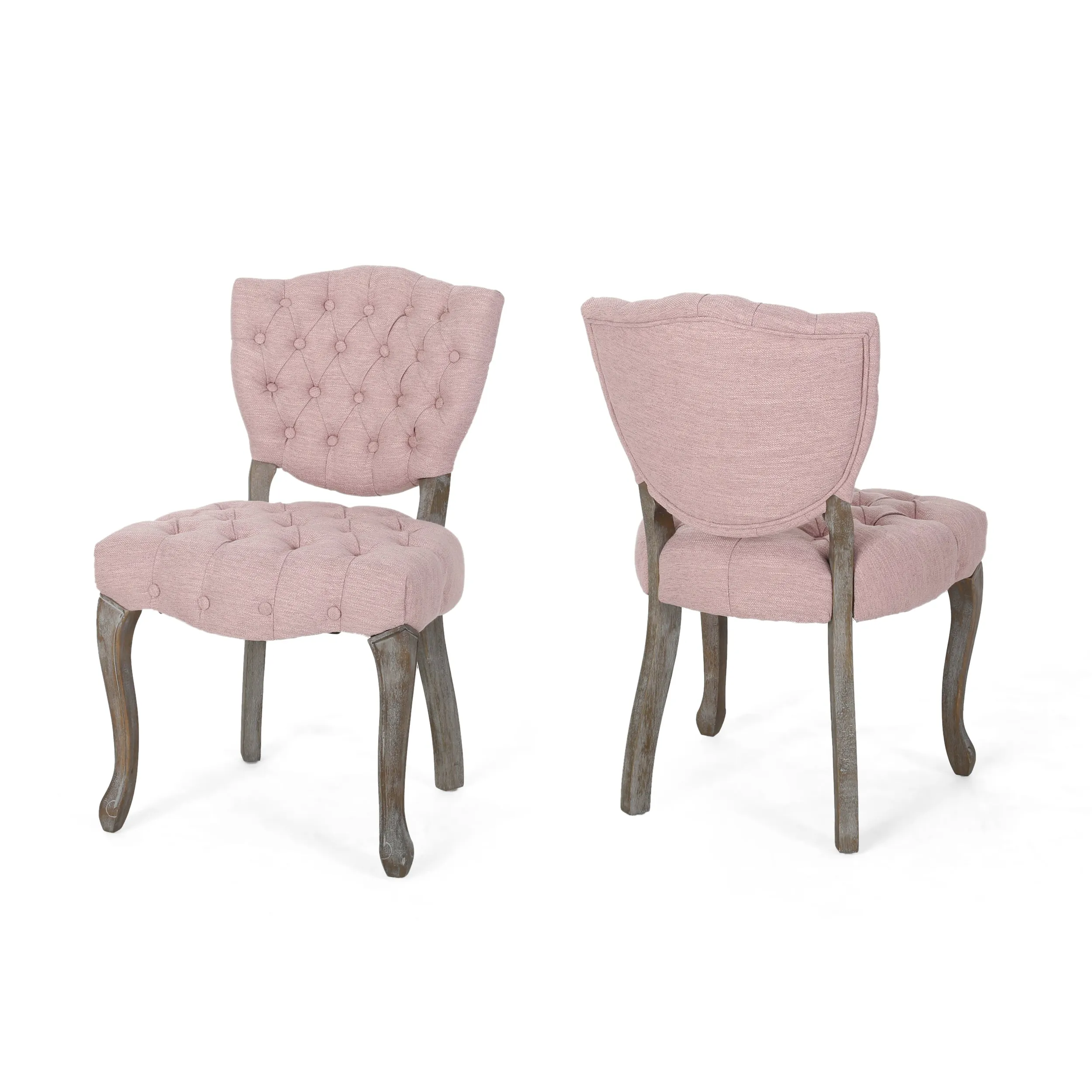 Case Tufted Dining Chair with Cabriole Legs (Set of 2)