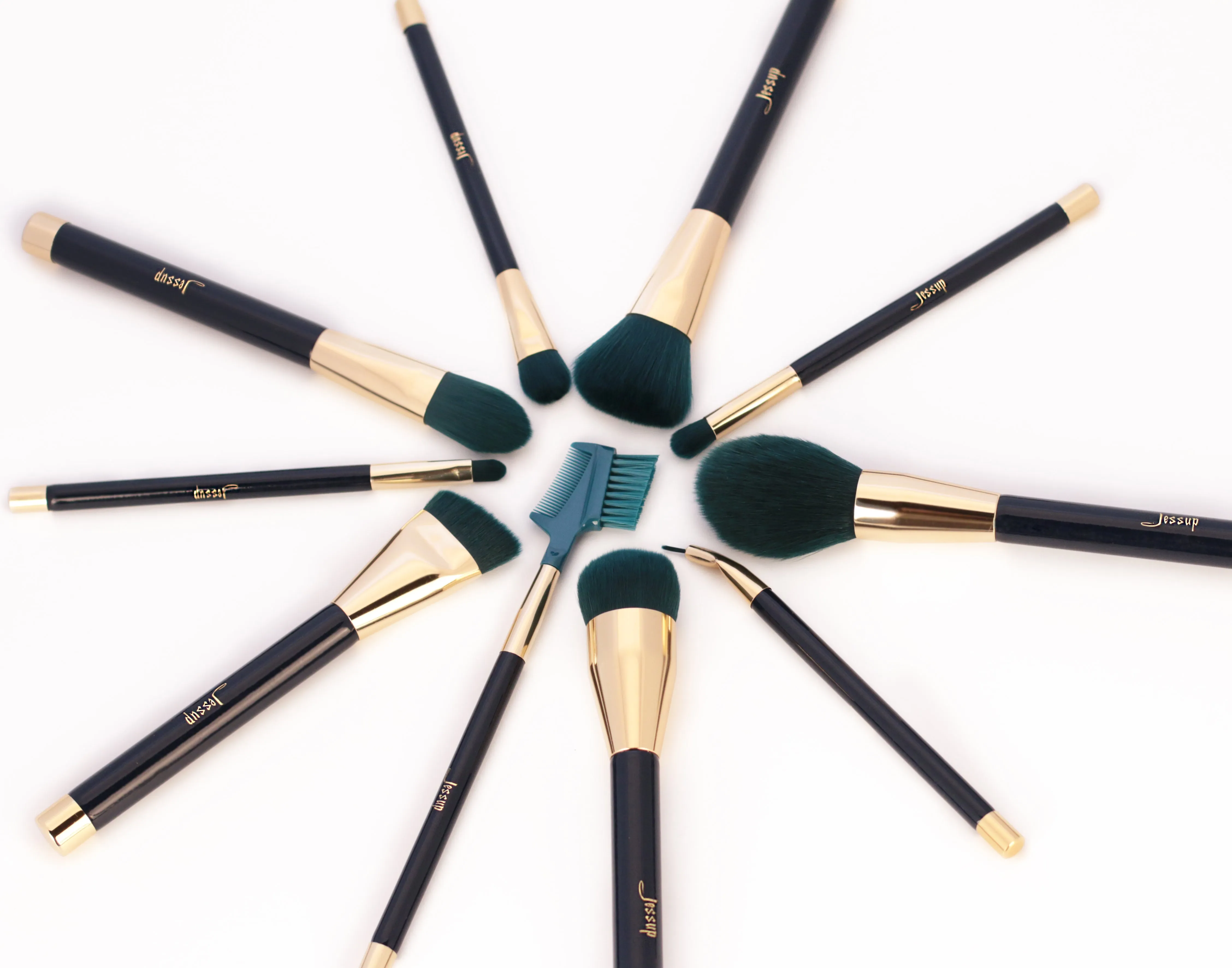 Colorful Makeup Brush Kit 10pcs T252