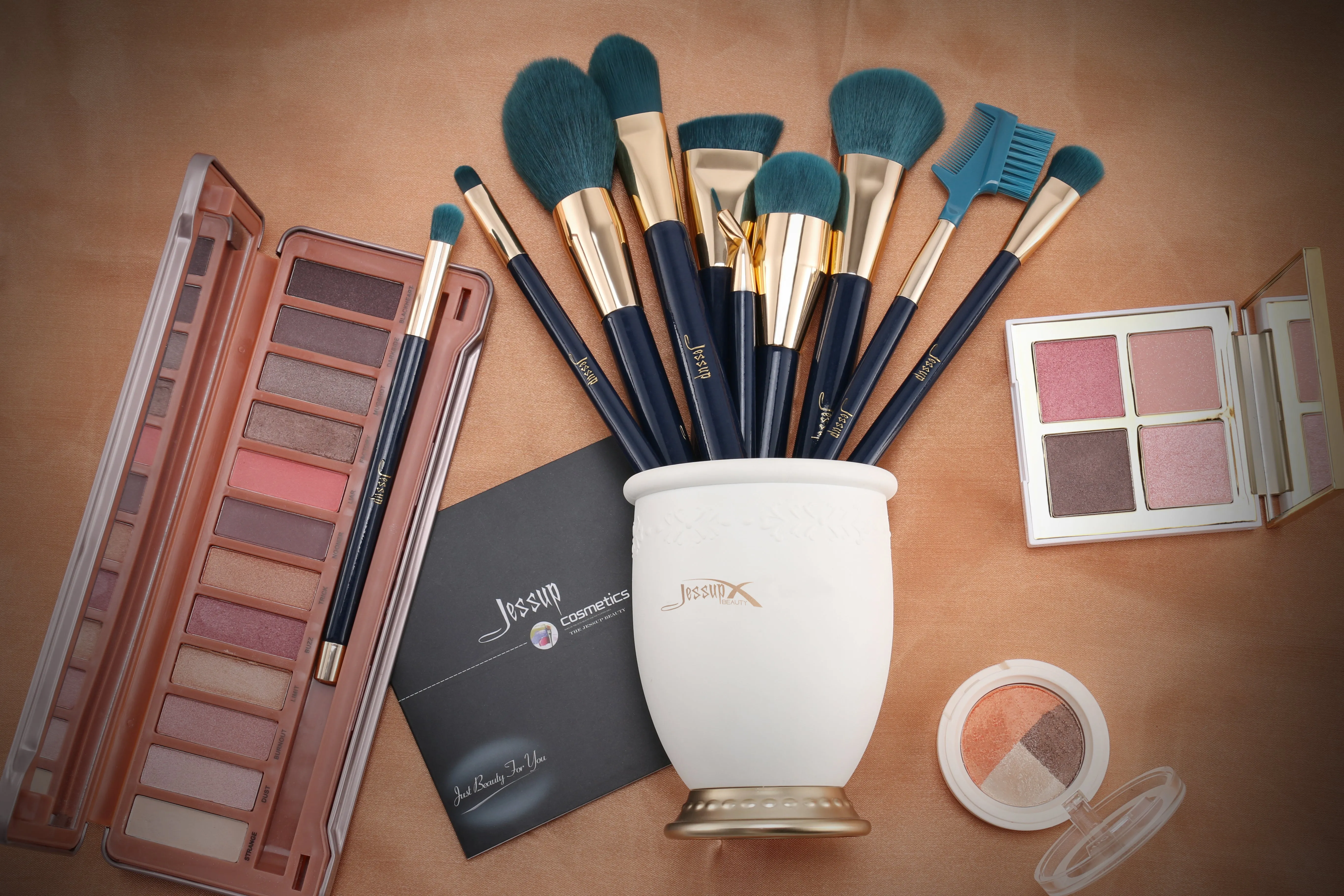 Colorful Makeup Brush Kit 10pcs T252