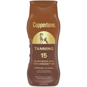 COPPERTONE TANNING LOTION 15 SPF 8 Oz