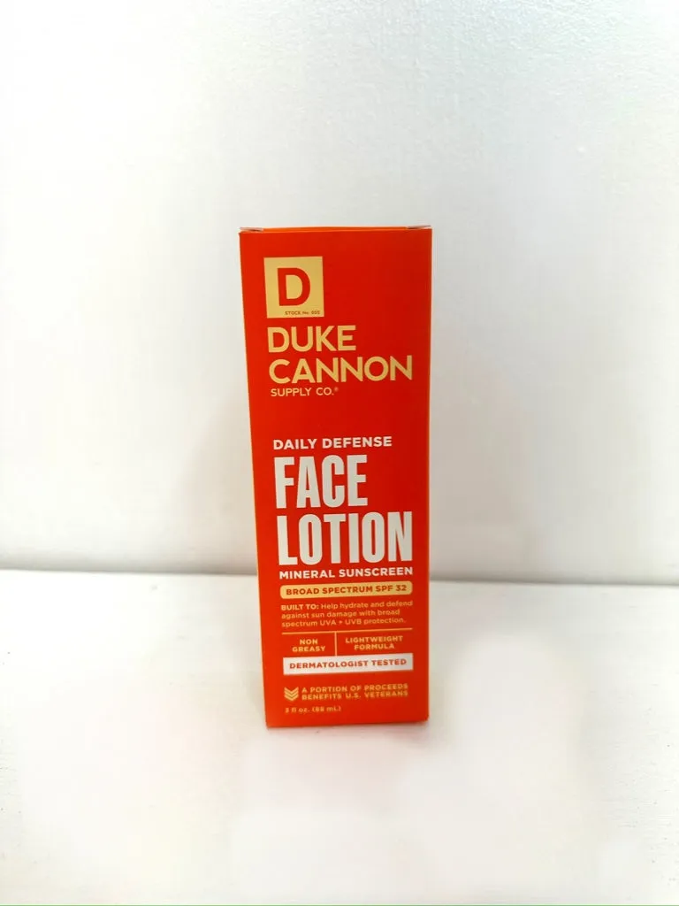 Duke Cannon Daily Defense Face Lotion