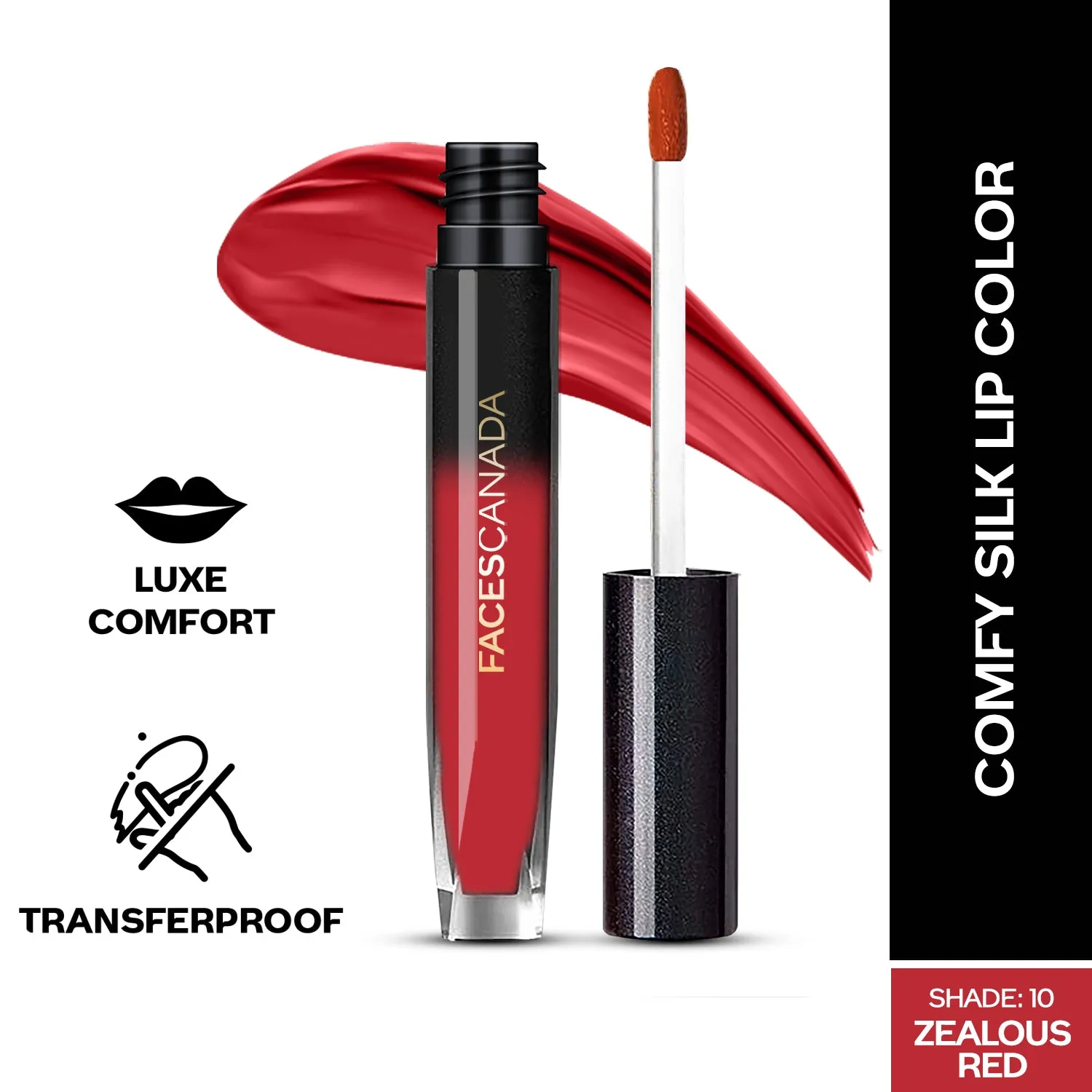 FC Comfy Silk Liquid Lip Color-Zealous Red 10