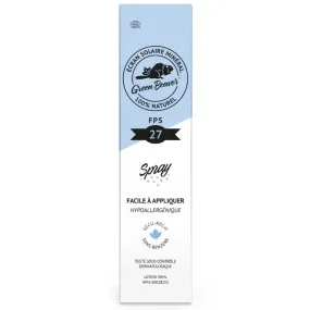 Green Beaver Natural Mineral Sunscreen Spray SPF 27 90mL