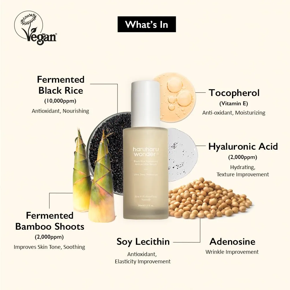 HARU HARU WONDER Black Rice Hyaluronic Anti-Wrinkle Serum
