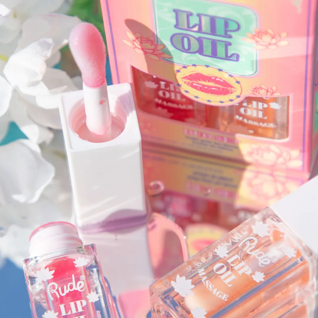 Lip Oil Massage Duo: Passion Fruit / Grapefruit