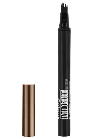 MAYBELLINE - TattooStudio Brow Tint Pen Makeup Medium Brown - 0.037 fl oz (1.1 ml)