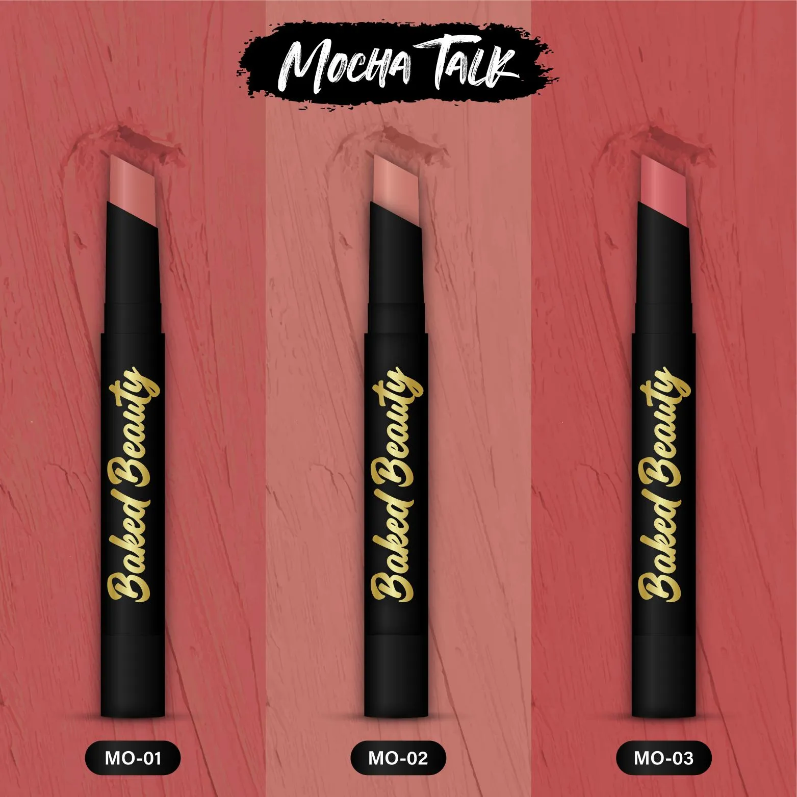 My Crayon Mocha Talk Super Matte Lip Cream Lipsticks (Pack of 3)