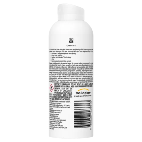 Neutrogena Ultra Sheer Body Mist Spf50  140g