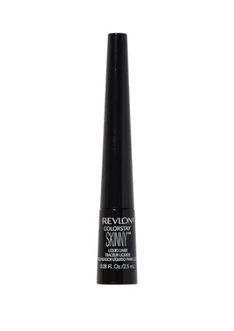Revlon Skinny Liquid Eyeliner, ColorStay Eye Makeup, Waterproof, Smudge-proof, Longwearing with Ultra-Fine Tip, Black Out, 0.08 oz
