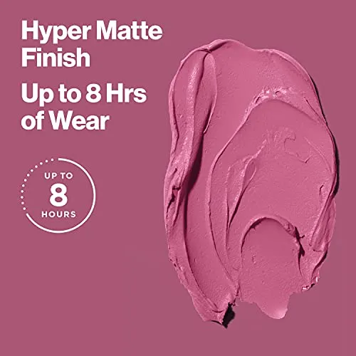 REVLON Ultra HD Lip Mousse Hyper Matte, Longwearing Creamy Liquid Lipstick in Pink, Dusty Rose (800), 0.2 oz