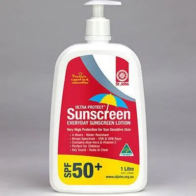St John Ultra Protect Sunscreen Spf 50  Pump 1 Litre