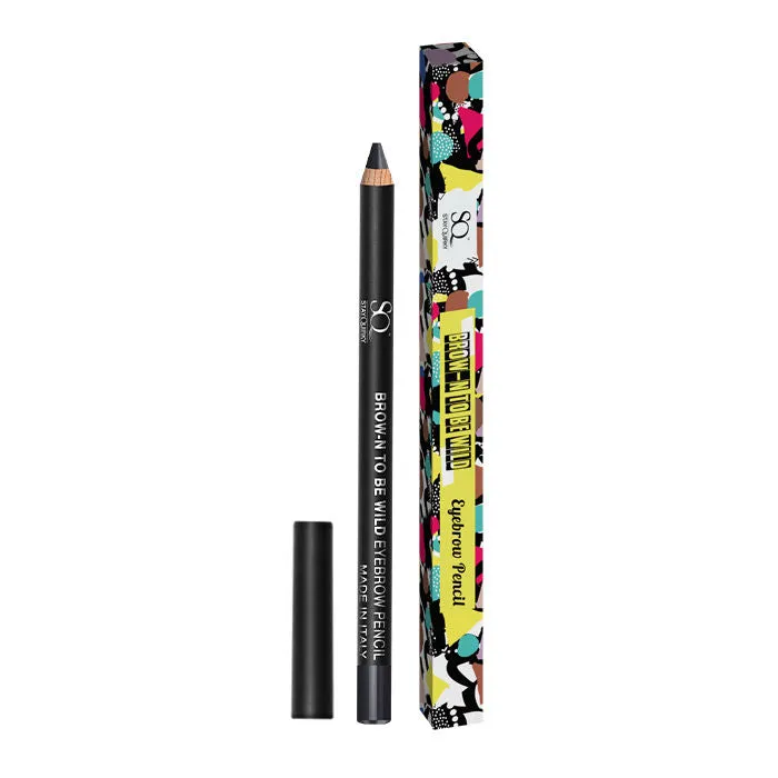 Stay Quirky Eyebrow Pencil|For Fuller Brows| Smudge Free - Brow-n To Be Wild Feral Black 1 (1.2g)
