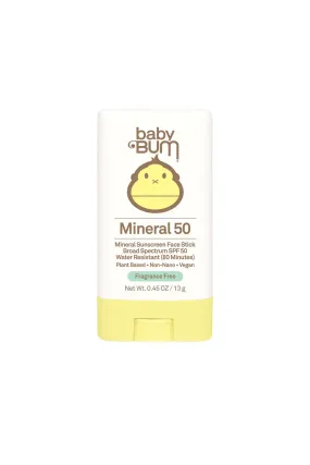 Sun Bum Baby Bum SPF 50 Mineral Sunscreen Face Stick