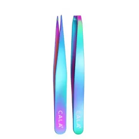 Tweezer's Duo Slant & Point Iridescent 50882